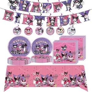 NEW Open Bag Cartoon Birthday Decorations Kawaii Party Decorations